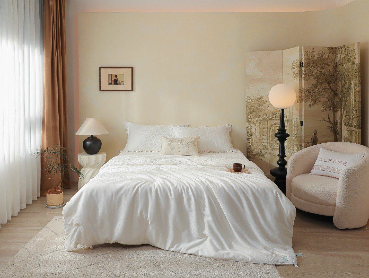 Premium Mulberry Silk Comforter With Cotton Cover