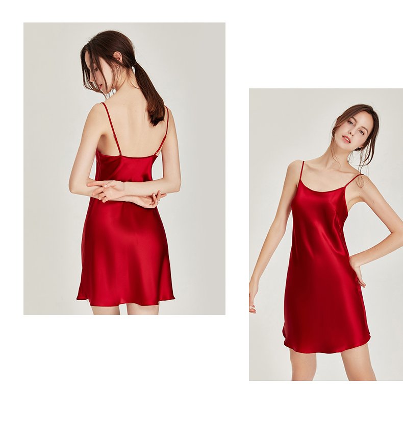 DIFALAY Wholesale Custom 100% Mulberry Silk Chemise Slip - Image 5